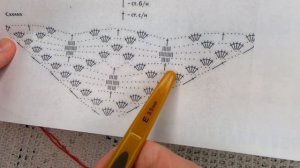 "Красные паучки" , РАЗБОР узора для шали , вязание КРЮЧКОМ