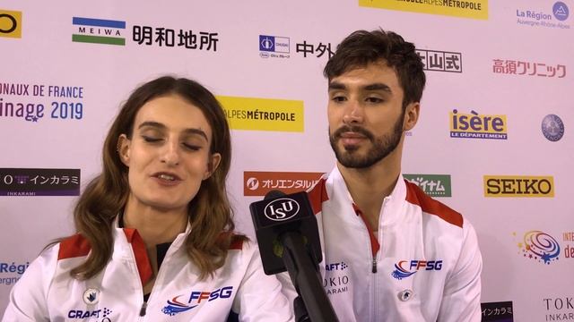 Papadakis / Cizeron (FRA) | Interview | Internationaux De France 2019 | #GPFigure