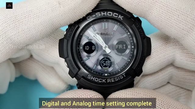 Casio G-Shock AWG-M100 Setting Instruction.TrendWatchLab.Time,World Time,Stopwatch,Alarm & Timer Se