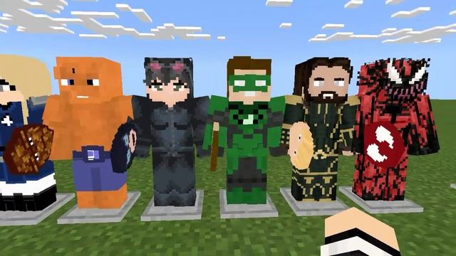 Мод на DC и Марвел для Майнкрафт пе 1.16+ большое количество брони смотреть онлайн