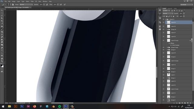 PS5 Sci-Fi Robot - Photobash Concept art Timelapse смотреть онлайн