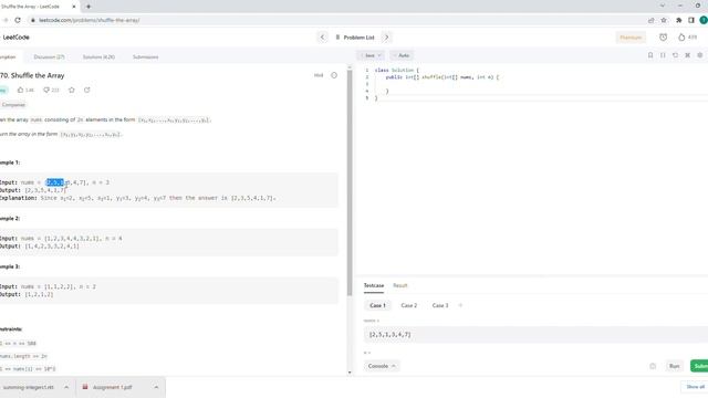 February 6/2023 LeetCode Challenge: Shuffle the Array смотреть онлайн