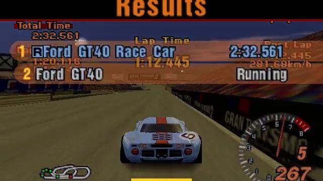 Gran Turismo 2: Midship Challenge - Ford GT40 Race Car (R) - Red Rock Valley Speedway смотреть онлайн
