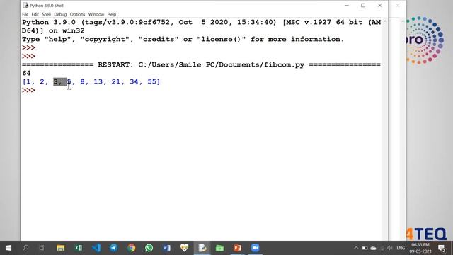 T4TEQ Weekly Coding - 41 - WIPRO Interview question - Fibonacci combination in Python смотреть онлайн