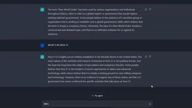ASKING CHATGPT CONSPIRACY THEORIES смотреть онлайн