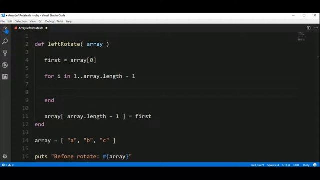 array left rotate in ruby смотреть онлайн