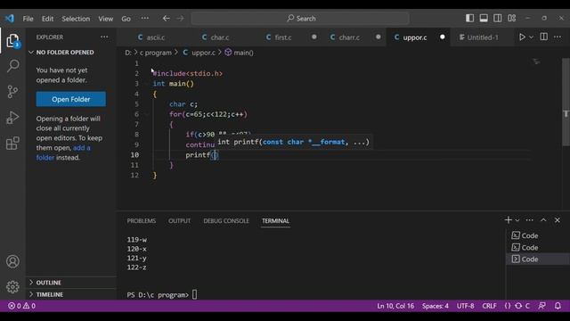 Characters ascii value uppercase andlower case in c programming language || #techprogram #asciivalu смотреть онлайн