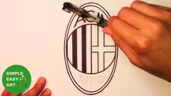 How to Draw the A.C. Milan Logo