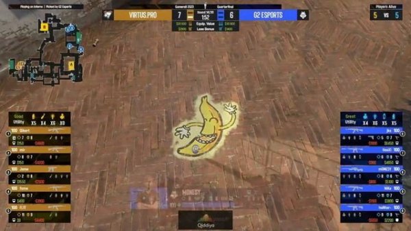 КАМБЭК! Полный Матч G2 vs VIRTUS PRO - 2 карта INFERNO | Gamers8 2023