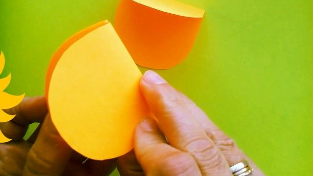 Як зробити гарбуз з паперу / Pumpkin craft DIY смотреть онлайн