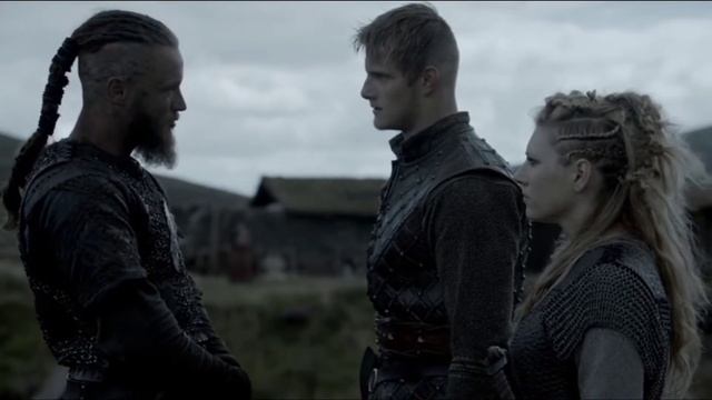 Лагерта и Бьёрн приходят на помощь Рагнару.Викинги смотреть онлайн