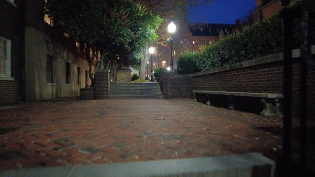 Georgetown University Campus Tour At Night (Walking Washington DC In 4K, Virtual Tour)