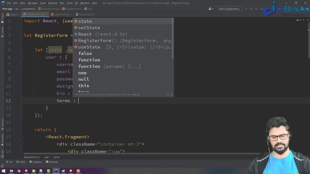 23 Registration Form in React JS | React JS Tutorial 2021 | NAVEEN SAGGAM смотреть онлайн
