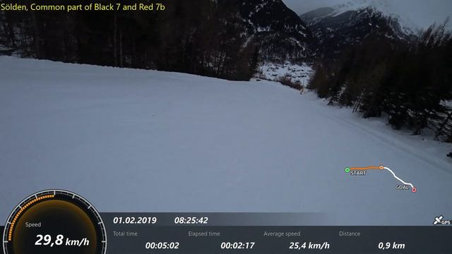 Sölden Skifahren Skiing, Black 7 Slope/Run, Schwarze Piste 7, Зельден Чорна траса 7, Чёрная трасса смотреть онлайн