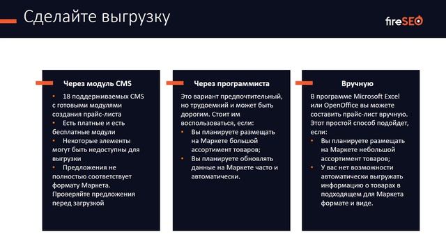 Как разместить товары на Яндекс Маркете | FireSEO смотреть онлайн