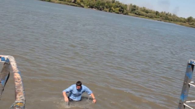 Замер глубины в Дону.
