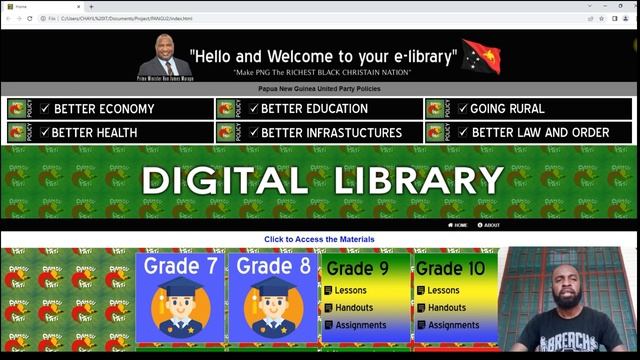 E-library Presentation for Hon James Marape. смотреть онлайн