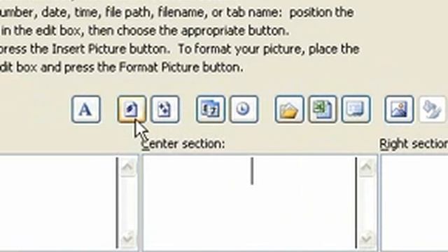 Microsoft Office Excel 2003 Insert date and time in a header or footer смотреть онлайн