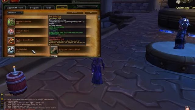 Warrior @ Legion - all Legendary items смотреть онлайн