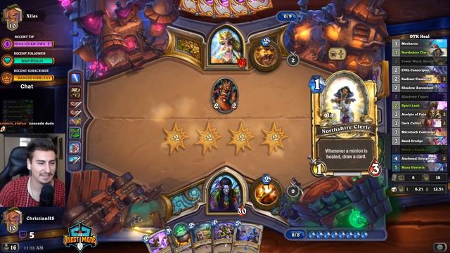 Hearthstone: Infinite Damage With Witch's Brew And Auchenai | Rise of Shadows New Decks | Wild смотреть онлайн