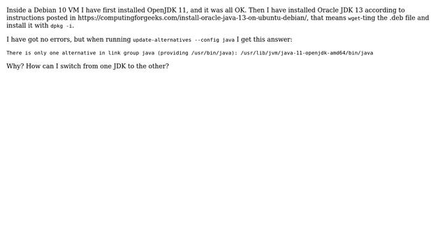 Debian 10 - Oracle JDK not showing up in update-alternatives смотреть онлайн