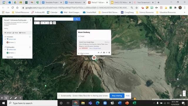 Google My Map Volcano/Earthquake plotting: Dec 9, 2020 8:58 AM смотреть онлайн
