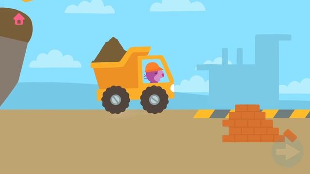 Trucks and diggers - Ava's Garden - Toddler play and learn смотреть онлайн