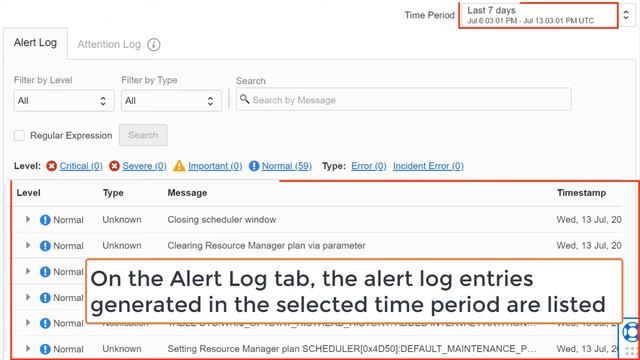 OCI Database Management Service Alert Logs смотреть онлайн
