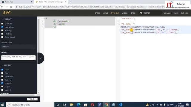 JSX, React JS Tutorial for beginners in Hindi 2023 смотреть онлайн