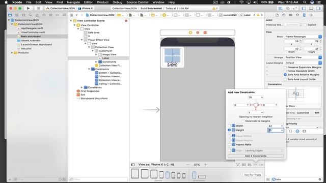 JSON Data into Collection View with Images(Swift 4 + Xcode 9.0) смотреть онлайн