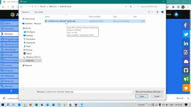 Tutorial Konversi / Ekspor File Xlsb Menjadi File Xls (File Excel Biasa) смотреть онлайн