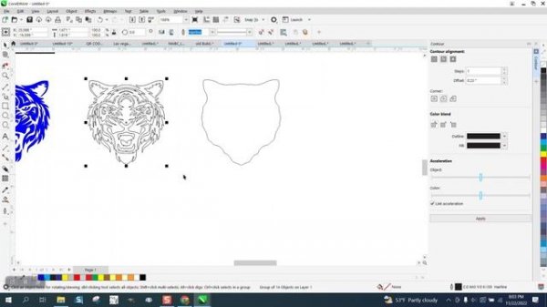Corel Draw Tips & Tricks Clipart Clean up easy one BLACK & WHITE Part 2