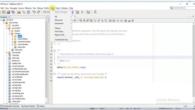 setup wordpress , git and ftp in net beans Part 3 GIT setup смотреть онлайн