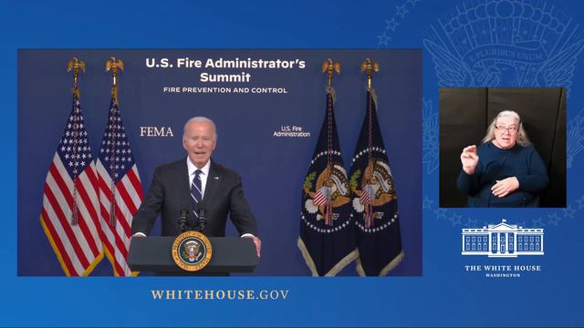 President Biden Delivers Virtual Remarks at the U.S. Fire Administrator’s Summit смотреть онлайн