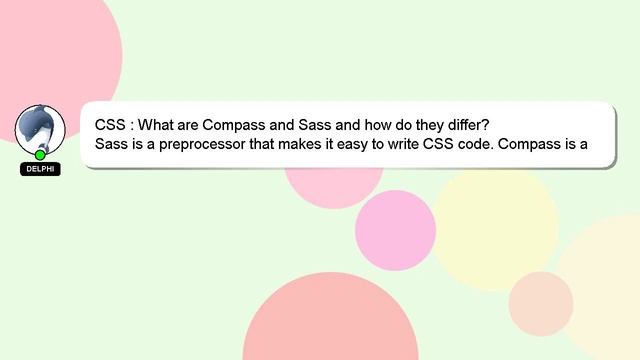 CSS : What are Compass and Sass and how do they differ? смотреть онлайн