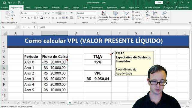 COMO CALCULAR VPL NO EXCEL смотреть онлайн