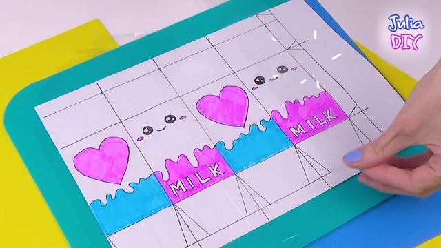 DIY PAPER SQUISHY | HOW TO MAKE A SQUISHY | 3D Milk Paper Squishy смотреть онлайн