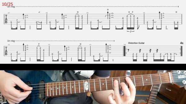 Metallica Suicide And Redemption rhythm guitar lesson