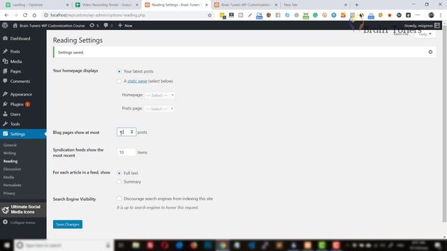 WP Settings Reading Options | ওয়ার্ডপ্রেস সেটিংস -রিডিং অপশনস | MRM смотреть онлайн