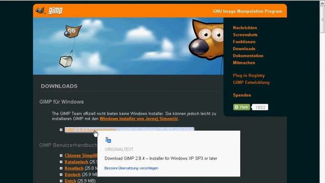 Gimp 2.8 Download[Installation][German] смотреть онлайн