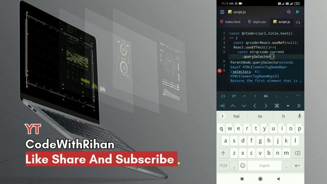 How To Create QR Code In ReactJs | React.JS QR Code Tutorial (2023)- CodeWithRihan смотреть онлайн