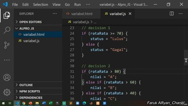 Belajar Algoritma Pemrograman Java Script with Visual Studio - 09 - SWITCH CASE смотреть онлайн