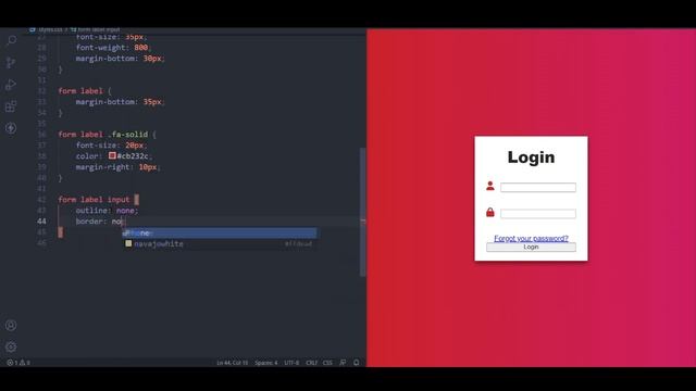 Login simple con HTML, CSS y JS смотреть онлайн