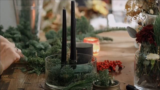 Мастер-класс «Адвент подсвечник» от Fleur&Décor смотреть онлайн