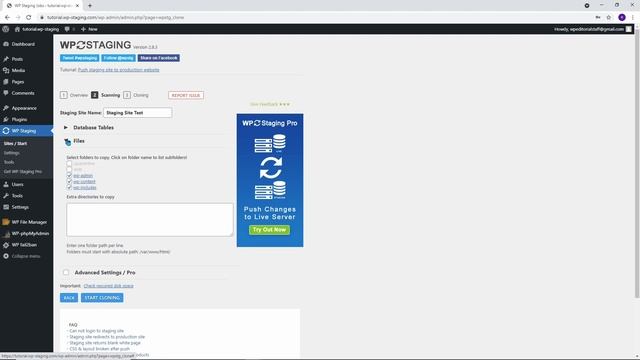 Setup a WordPress Staging Site - Clone WordPress With WP STAGING смотреть онлайн