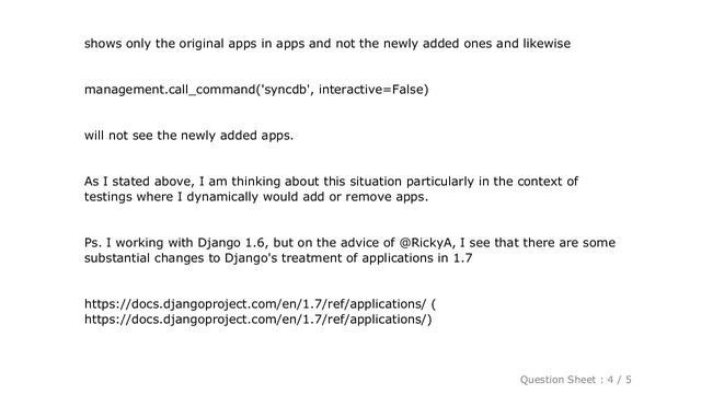 Django : dynamically loading django apps at runtime смотреть онлайн