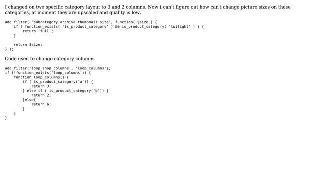 Wordpress: Change woocommerce one category image size смотреть онлайн
