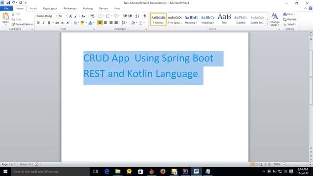 CRUD App Using Spring Boot (Spring REST) and Kotlin Lang смотреть онлайн