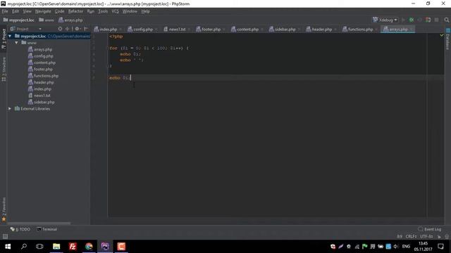 Цикл for в PHP: работаем с числами смотреть онлайн