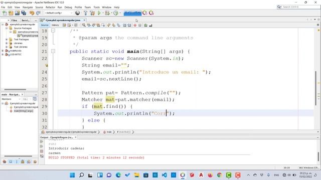 4 Expresiones regulares utilizando clases Pattern y Matcher en Java смотреть онлайн